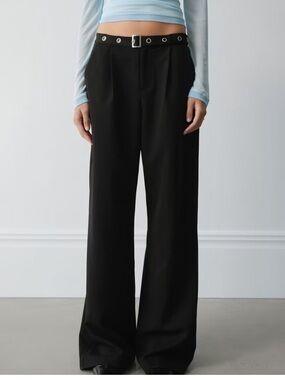 BENNI Women’s Maxwell Pant Black Size 8 a belted NWT